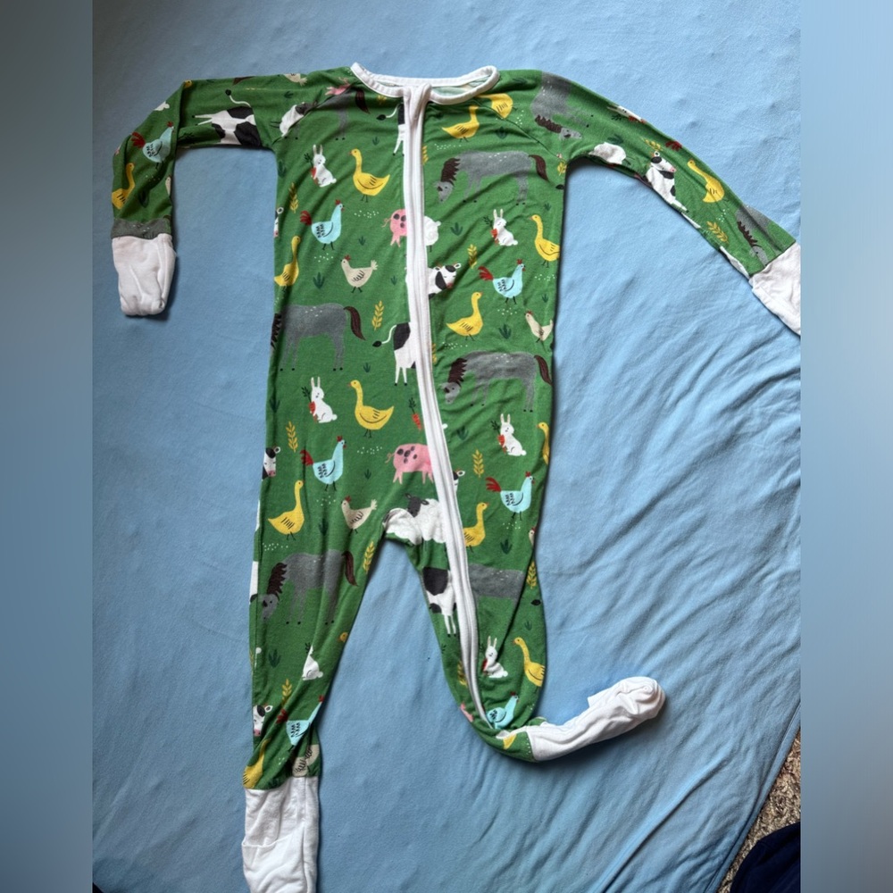 Little Sleepies Green Farm Animals Zippy